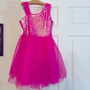 Girls Taylor swift fearless era hot pink dress size 7/8 from Target
